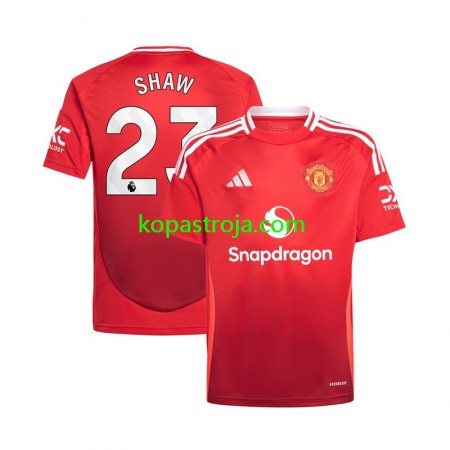 Billiga Fotbollströjor Manchester United Luke Shaw 23 Hemma tröja 2024/25 Kortärmad